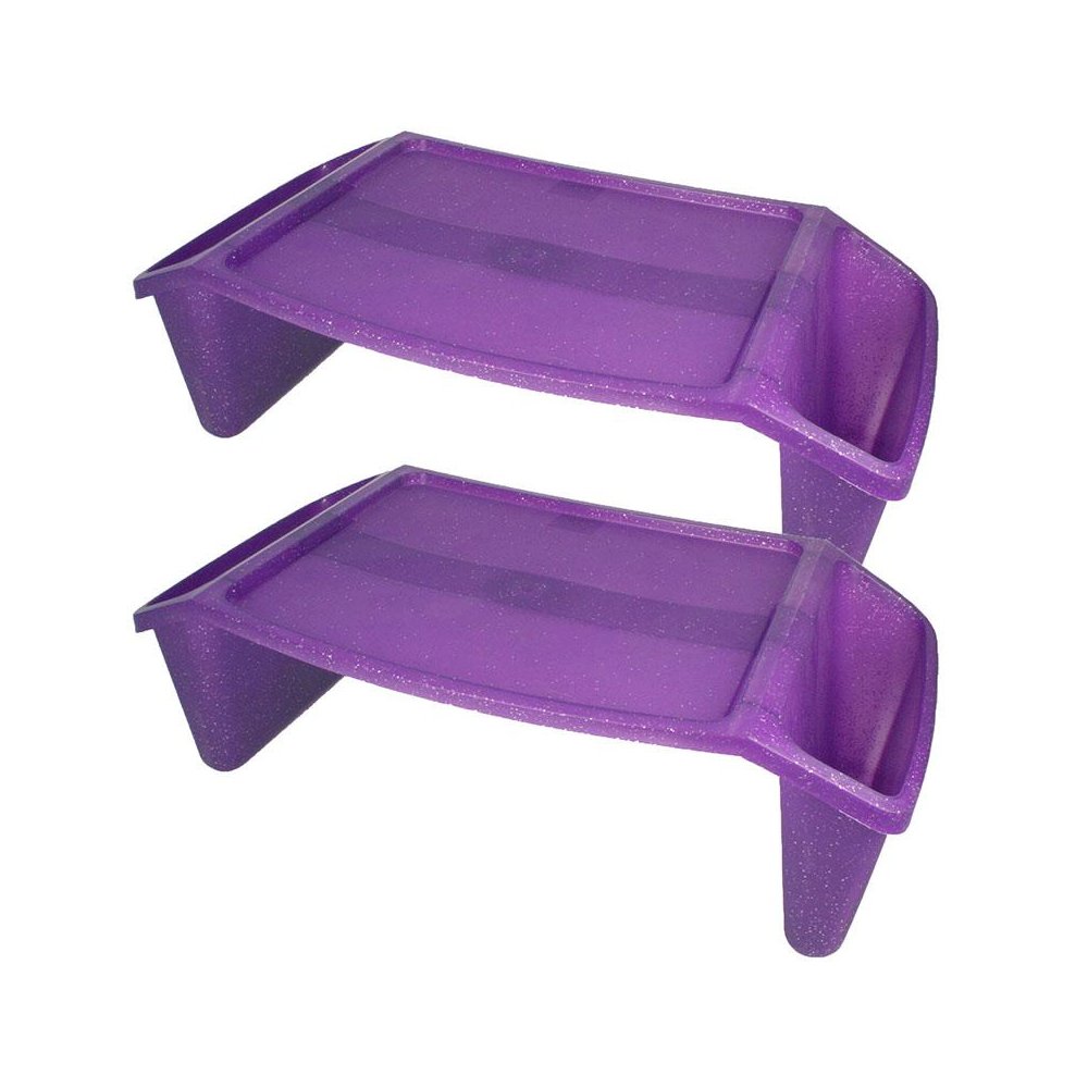 Lap Tray , Purple Sparkle, Pack of 2