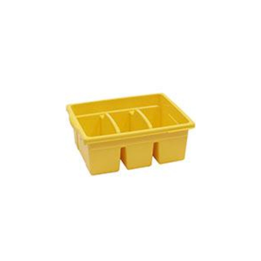 LEVELED READING YELLOW LARGE DIVIDED BOOK TUB
