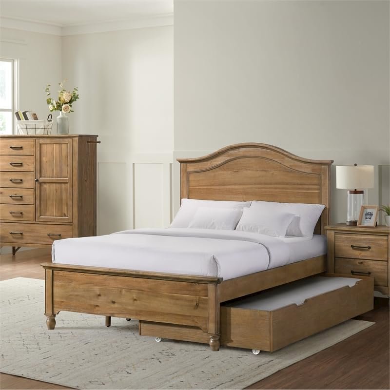 Westwood Design Highland Farmhouse Wood Twin/Full Side rails in Sand Dune