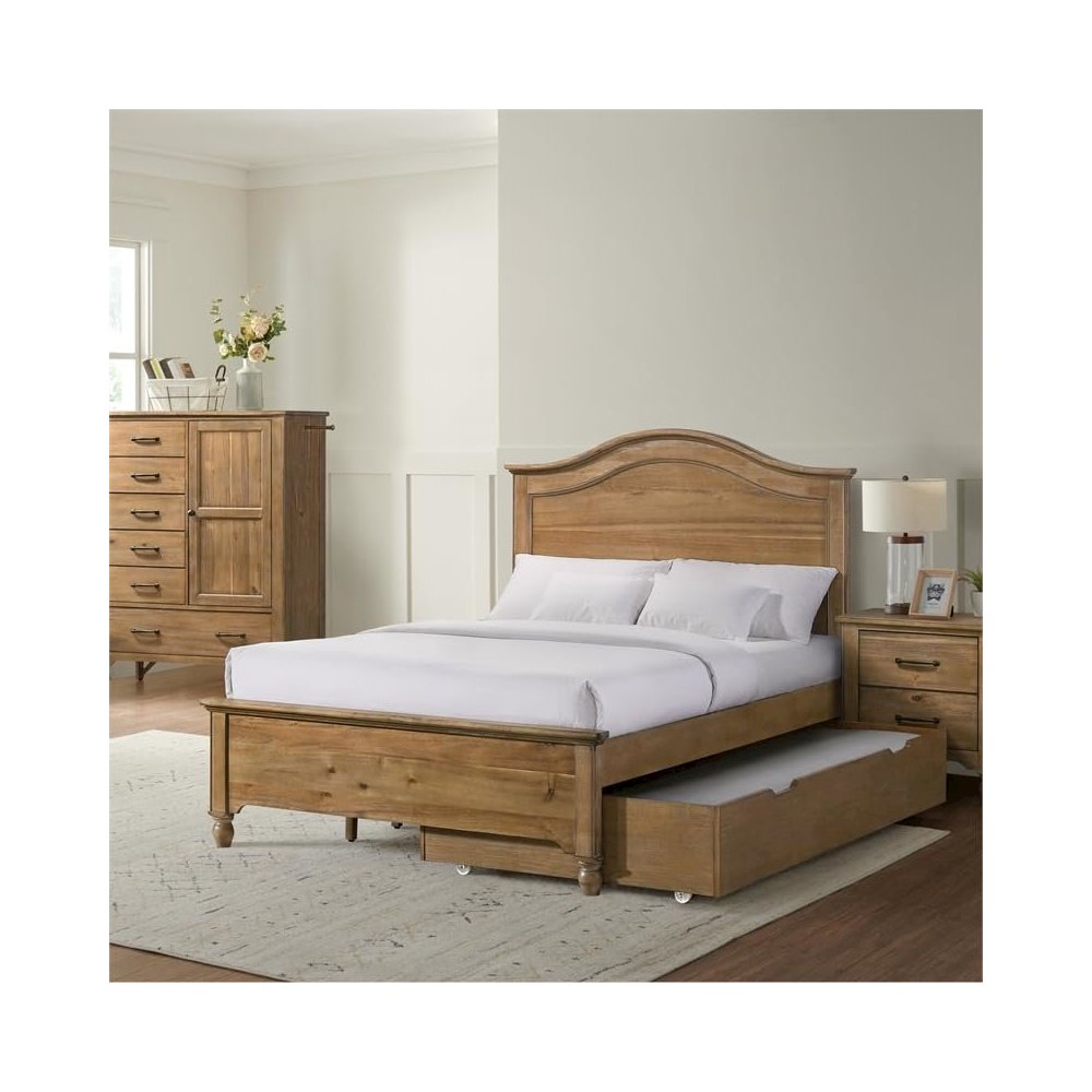 Westwood Design Highland Farmhouse Wood Twin/Full Side rails in Sand Dune