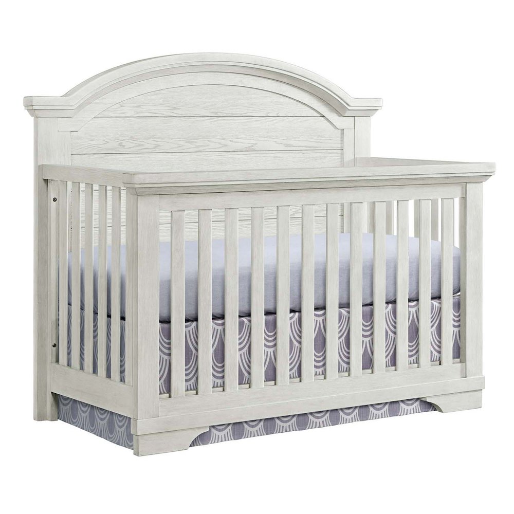 Westwood Design Foundry Wood Arch Top Convertible Crib in White Dove