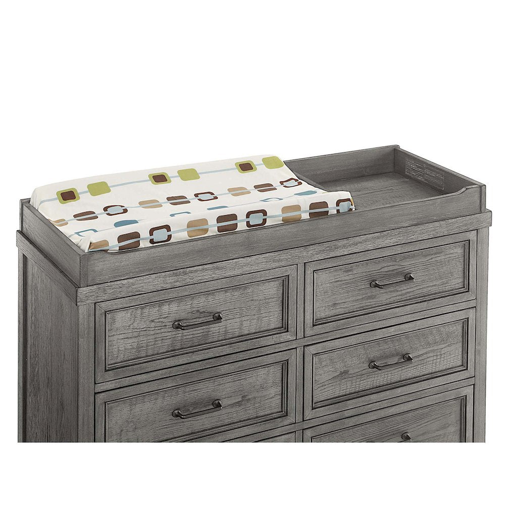 Westwood Design Foundry Traditional Wood Changing Tray in Brushed Pewter