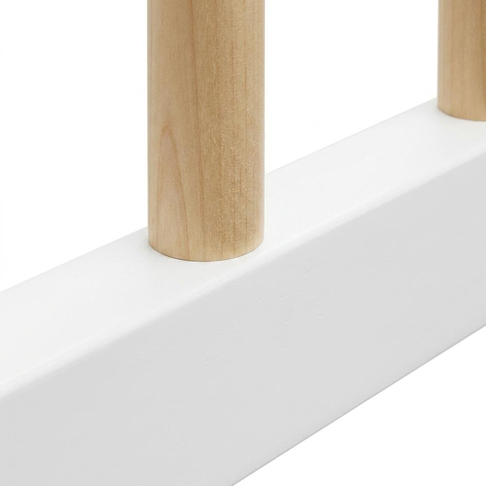 Graco Toddler Safety Guardrail (Dowels) - White with Driftwood