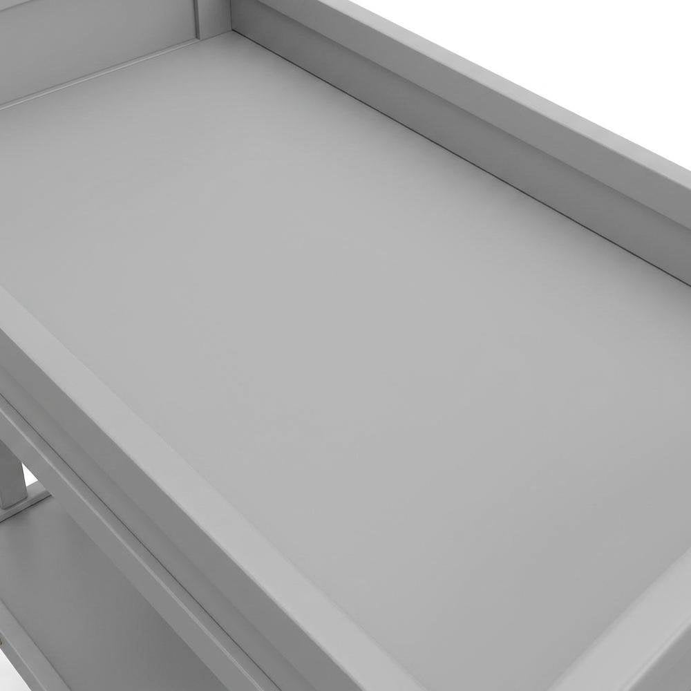 Benton Changing Table with Bonus Water-Resistant Changing Pad - Pebble Gray