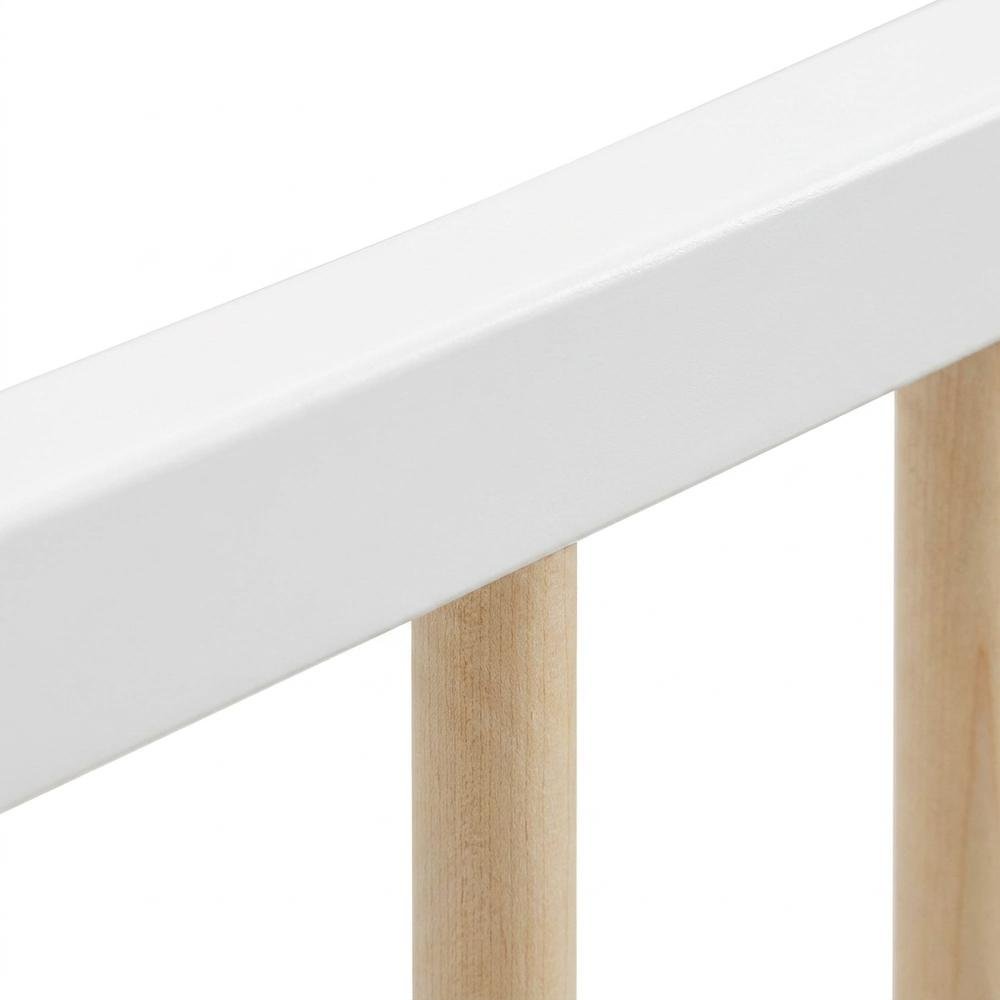Graco Universal Toddler Safety Guardrail Kit-Dowel - White with Driftwood