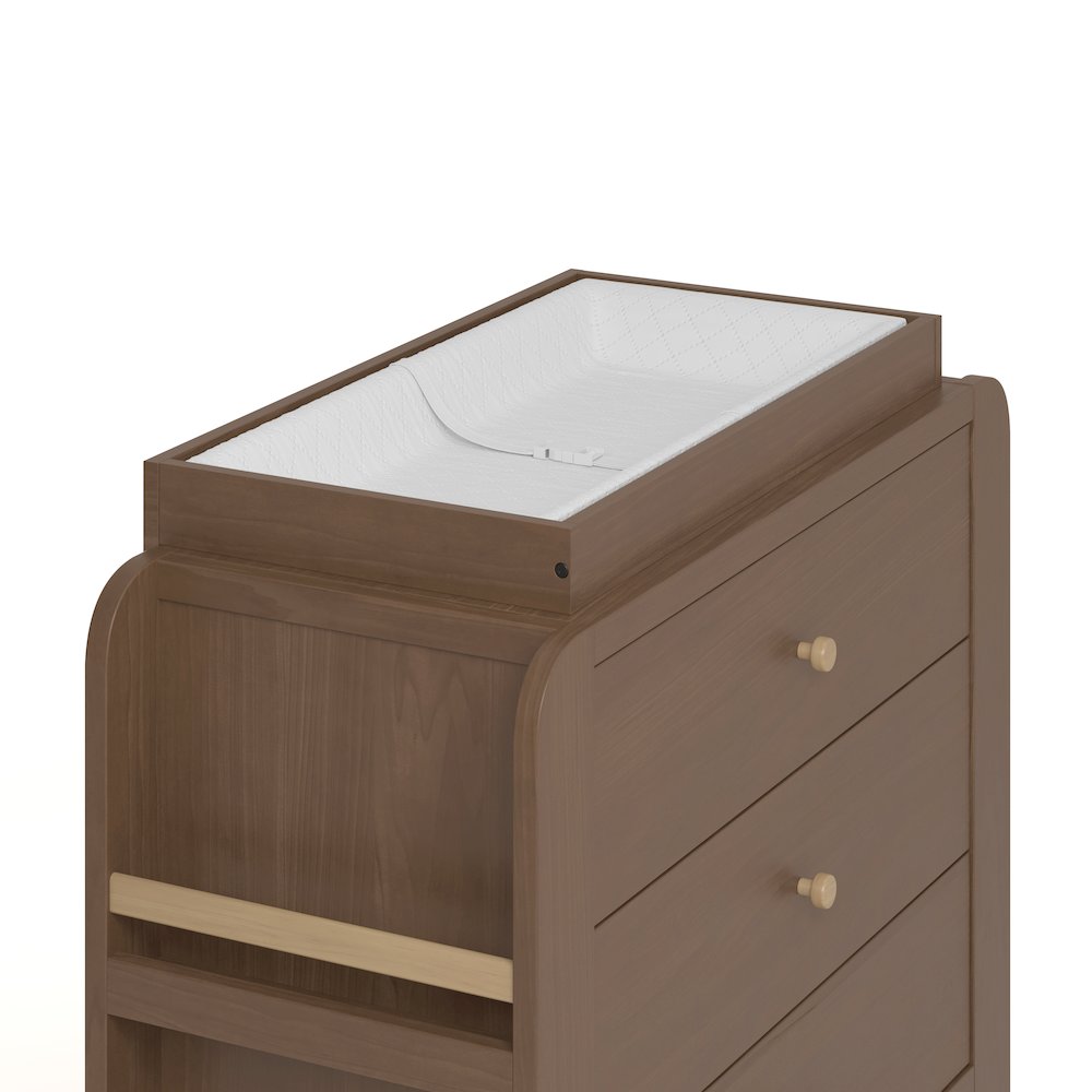Read-With-Me 3 Drawer Chest with Topper -Hazelnut/Driftwood