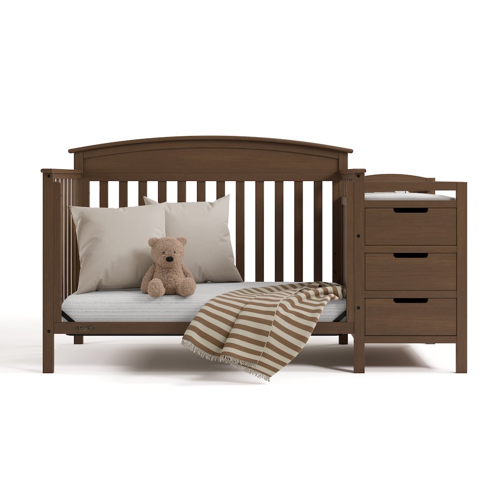 Benton Crib & Changer -Hazelnut