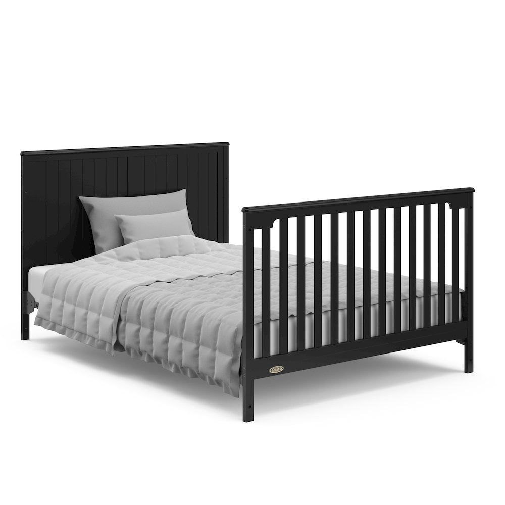 Graco Hadley 5-in-1 Convertible Crib with Drawer (Black)