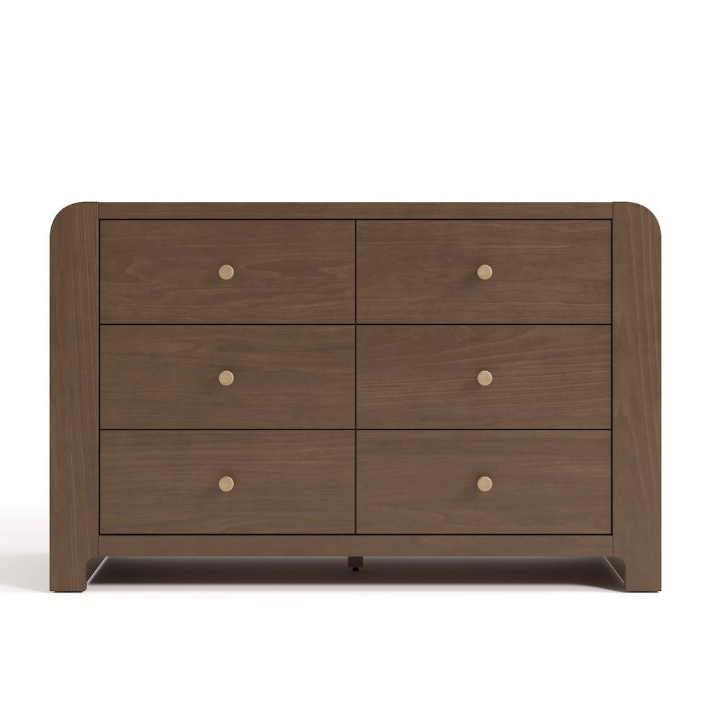 Read-With-Me 6 Drawer Dresser-Hazelnut/Driftwood