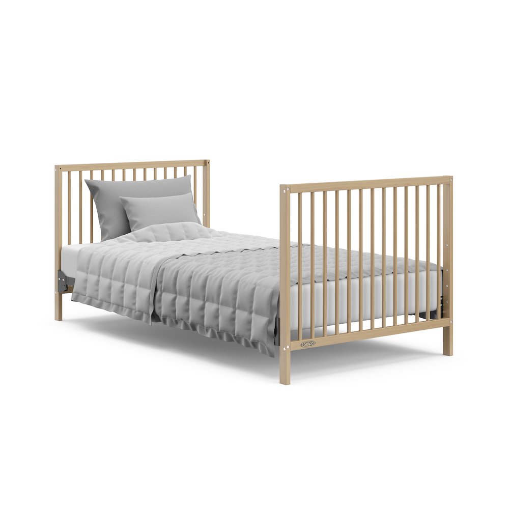 Graco Teddi 4-in-1 Convertible Mini Crib - Driftwood