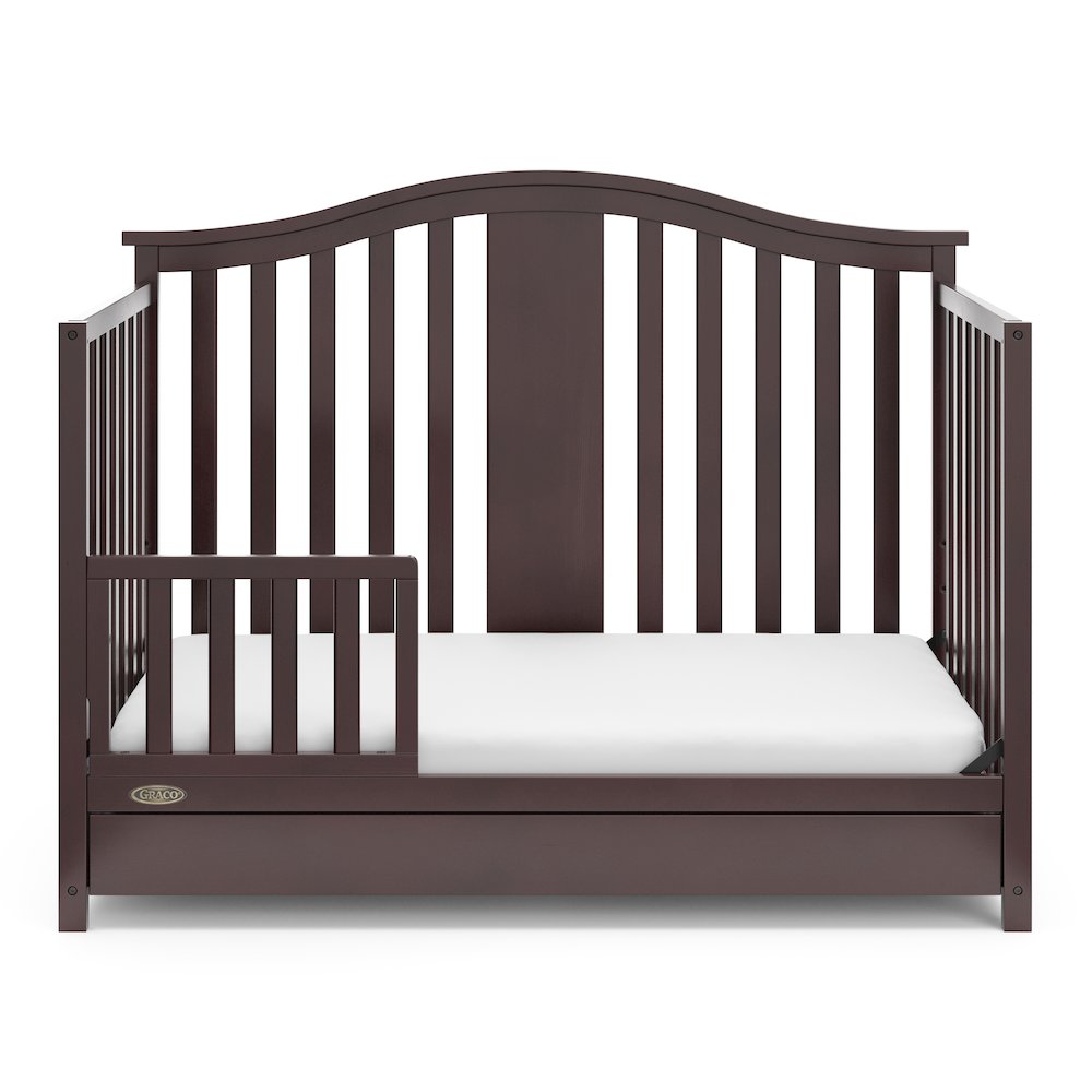 Graco Solano 4-in-1 Convertible Crib with Drawer - Espresso