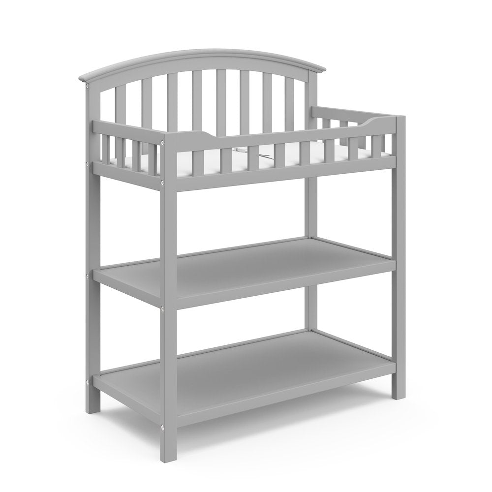 Graco Changing Table with Water-Resistant Changing Pad (Pebble Gray)