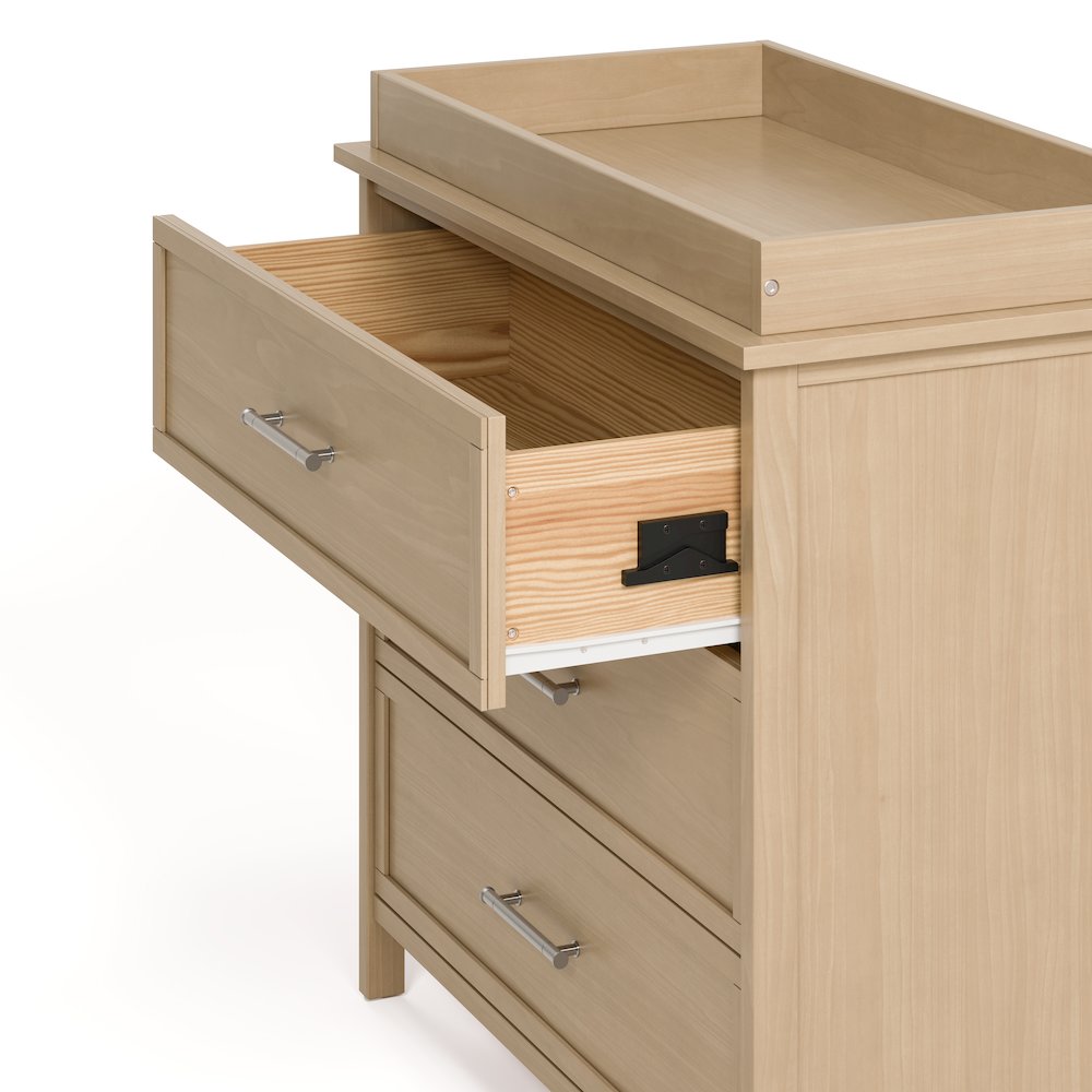 Classic 3 Drawer Chest with Topper- Driftwood