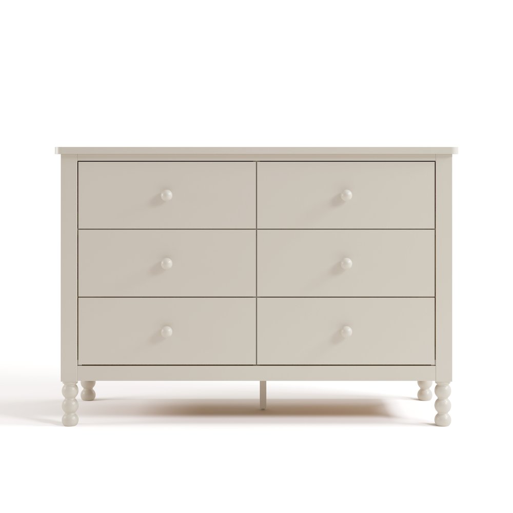 Rio 6 Drawer Dresser-Frosted Oat
