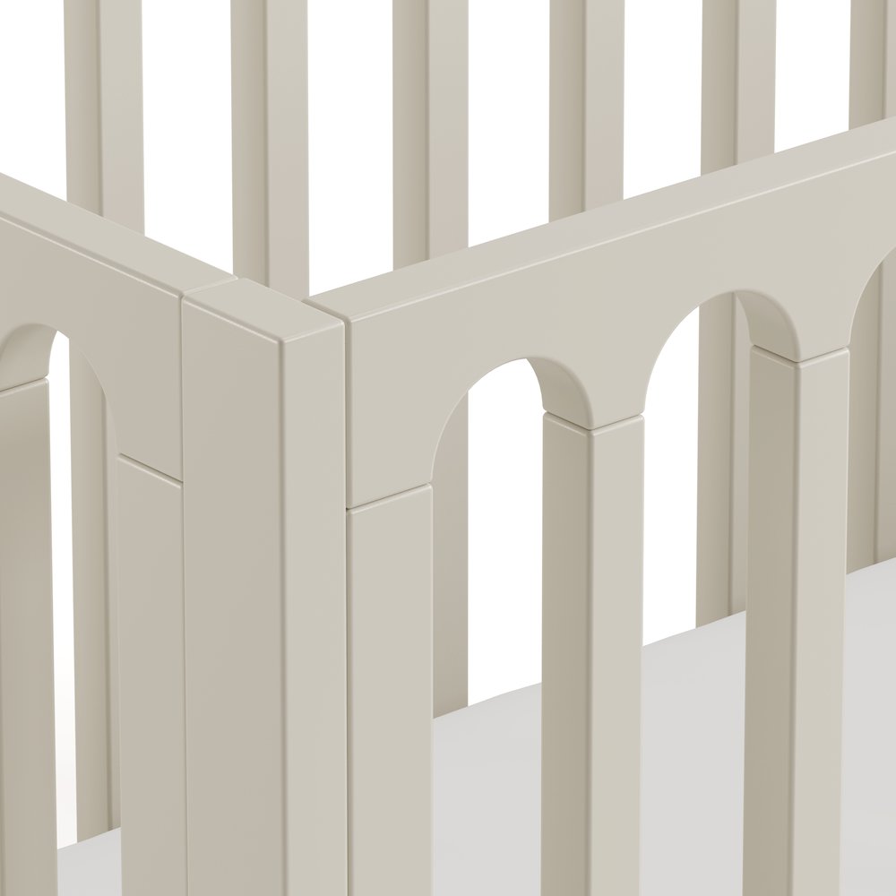 Sicily Convertible Crib- Frosted Oat/Driftwood