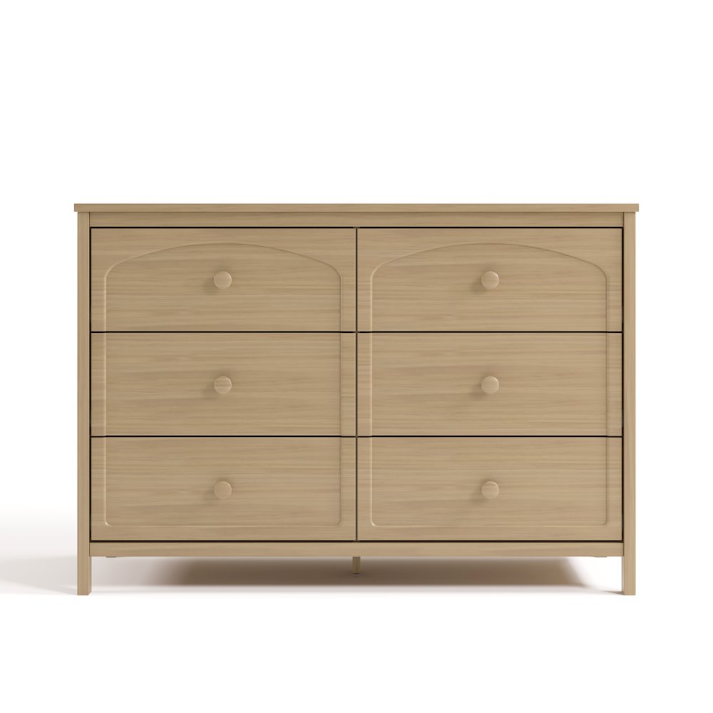 Olivia 6 Drawer Dresser-Driftwood