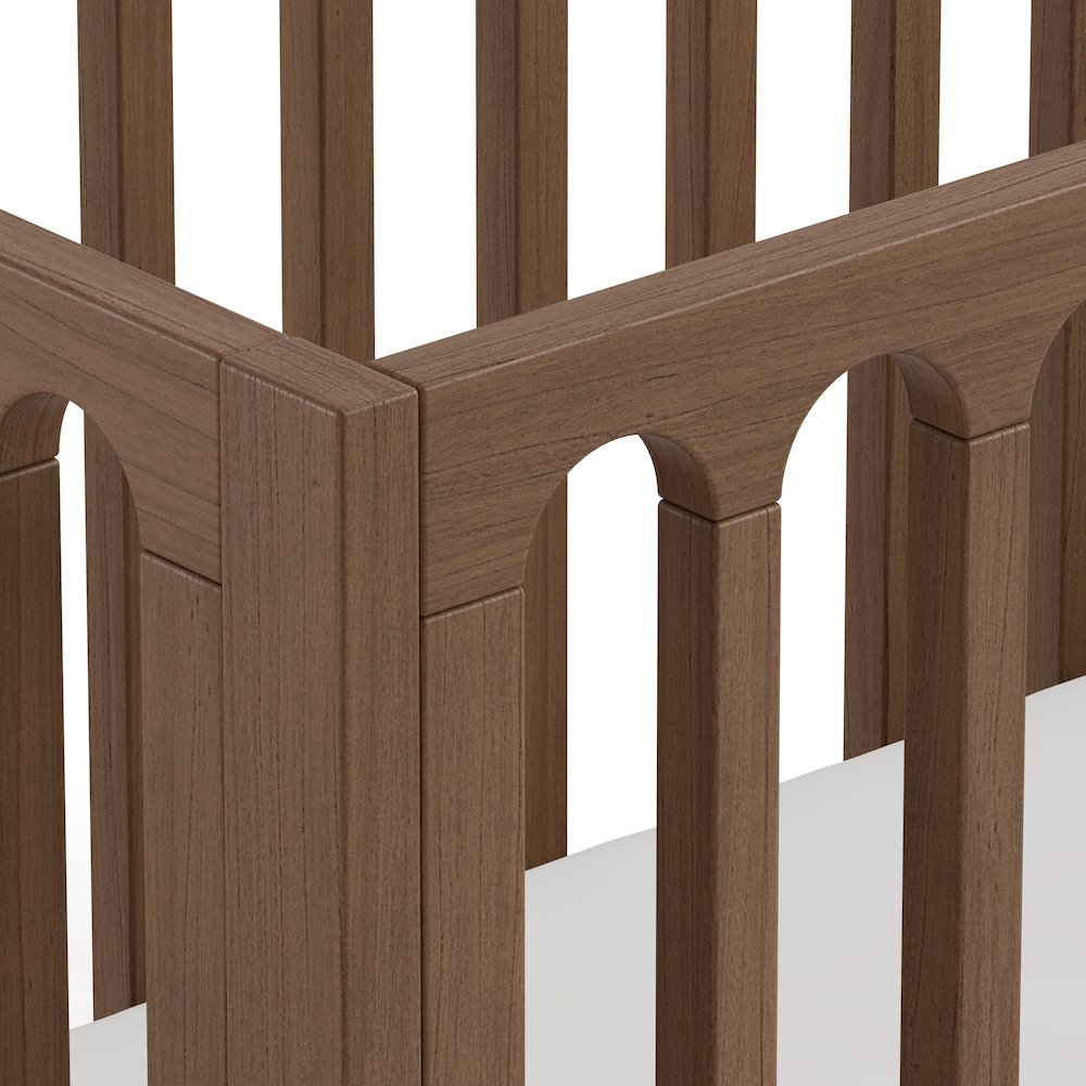 Sicily Convertible Crib- Hazelnut