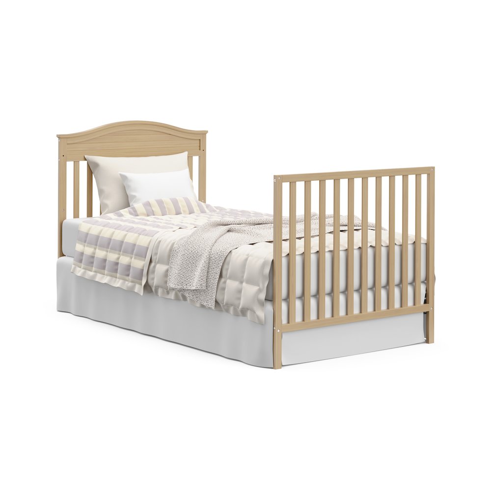 Graco Stella 4-in-1 Convertible Mini Crib with Bonus Mattress - Driftwood