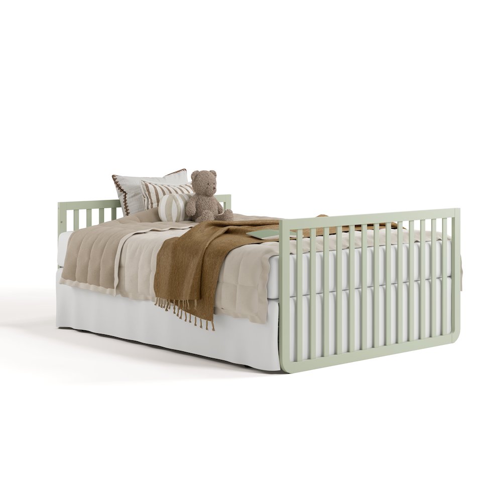 Amalfi Convertible Crib- Sage/Driftwood