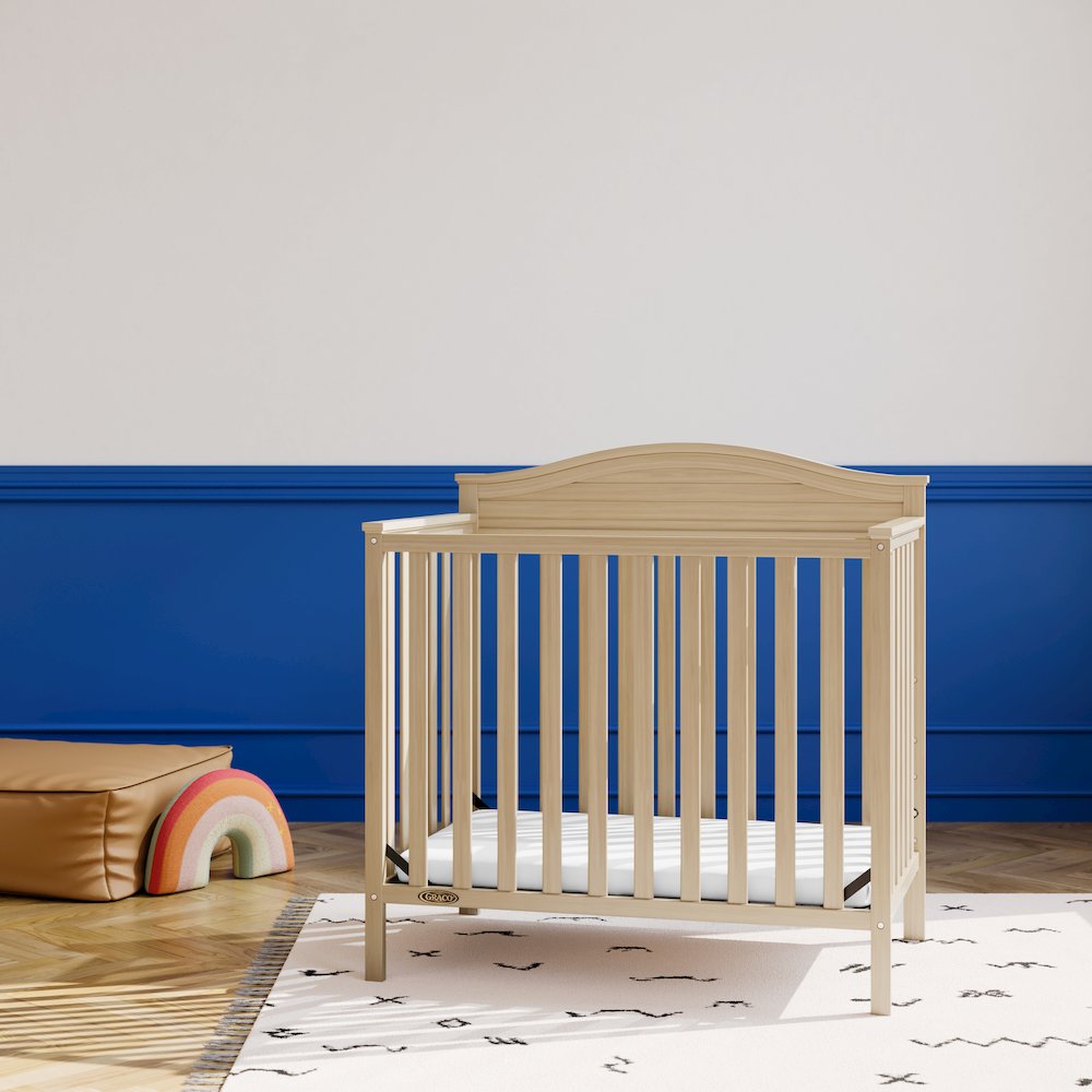 Graco Stella 4-in-1 Convertible Mini Crib with Bonus Mattress - Driftwood