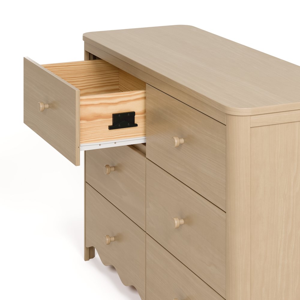 Casablanca 6 Drawer Dresser-Driftwood