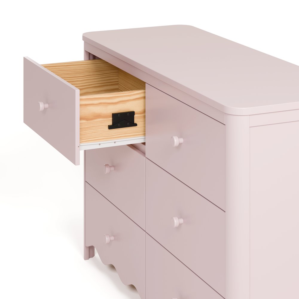 Casablanca 6 Drawer Dresser-Blush