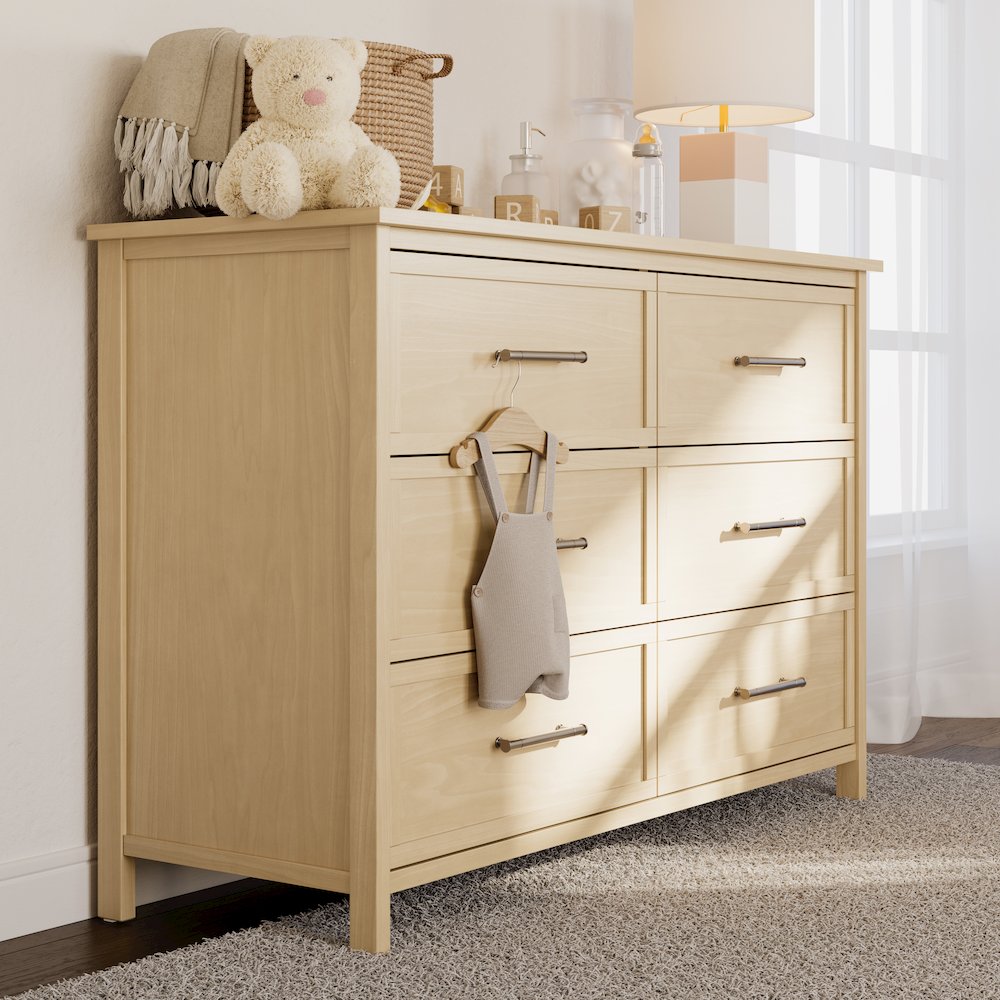 Classic 6 Drawer Dresser- Driftwood