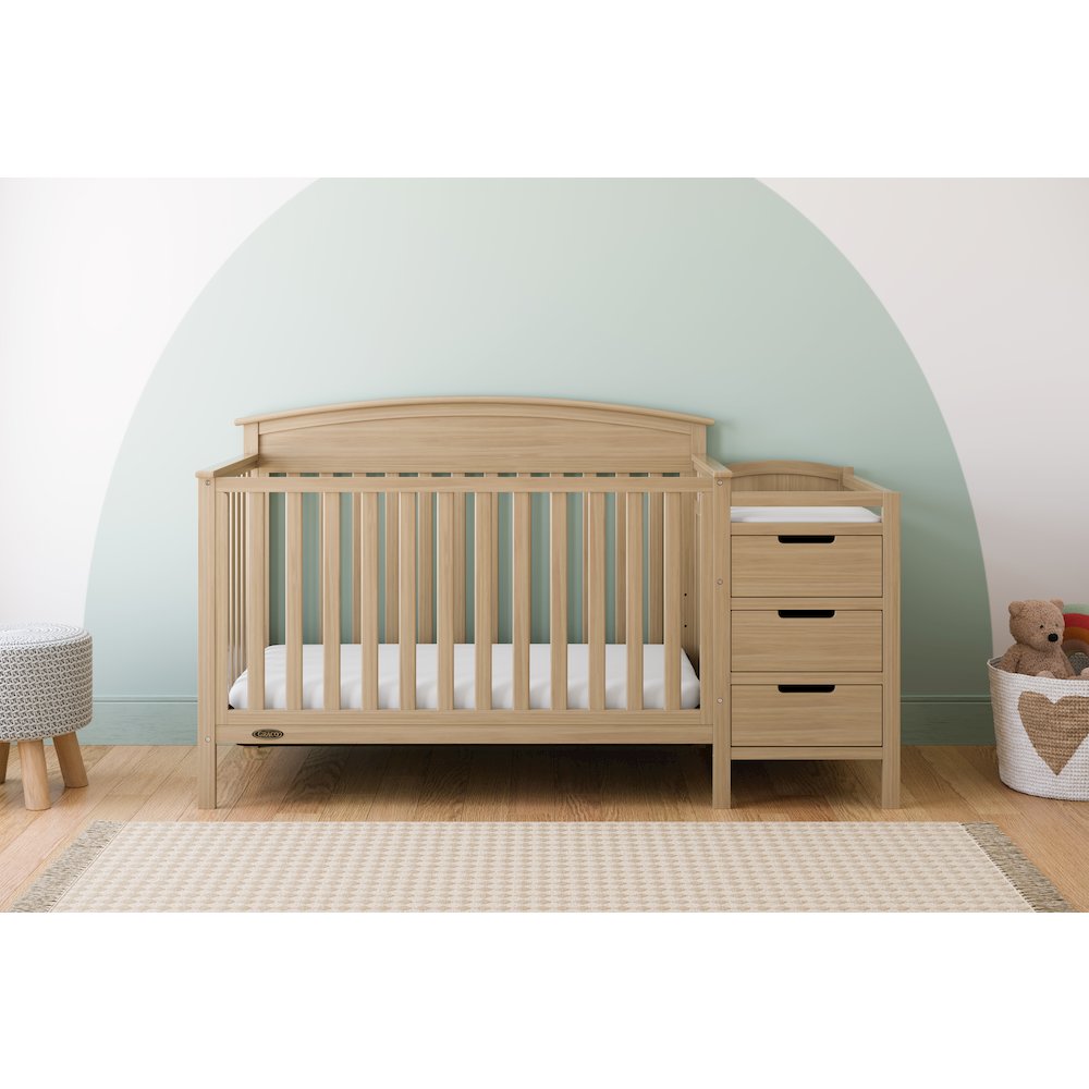 Benton Crib & Changer -Driftwood