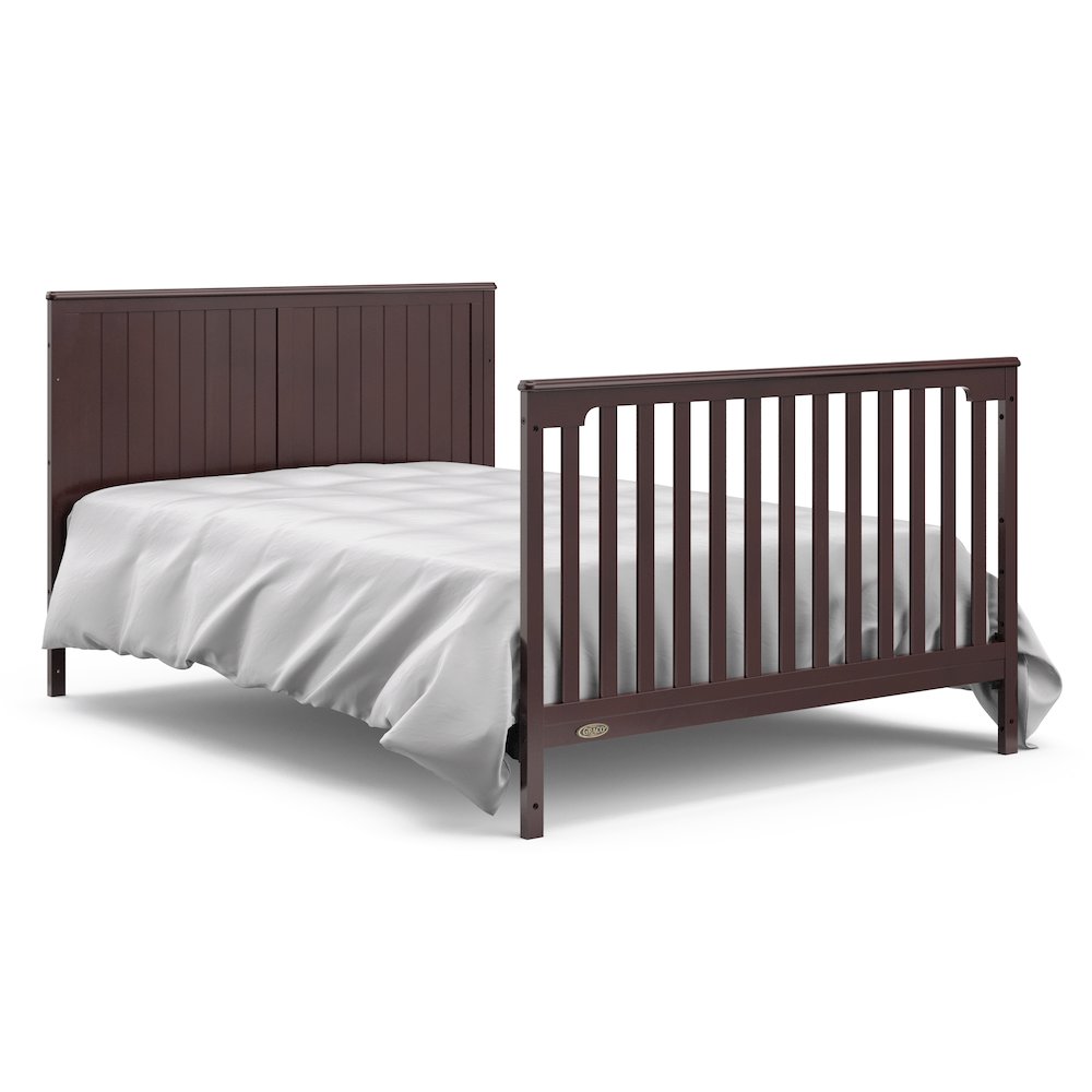 Graco Hadley 5-in-1 Convertible Crib and Changer with Drawer (Espresso)
