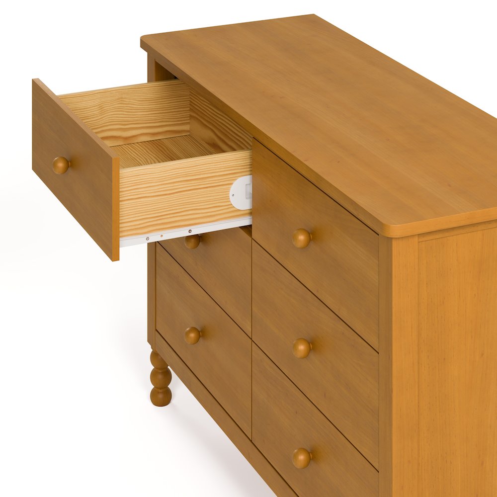 Rio 6 Drawer Dresser-Almond