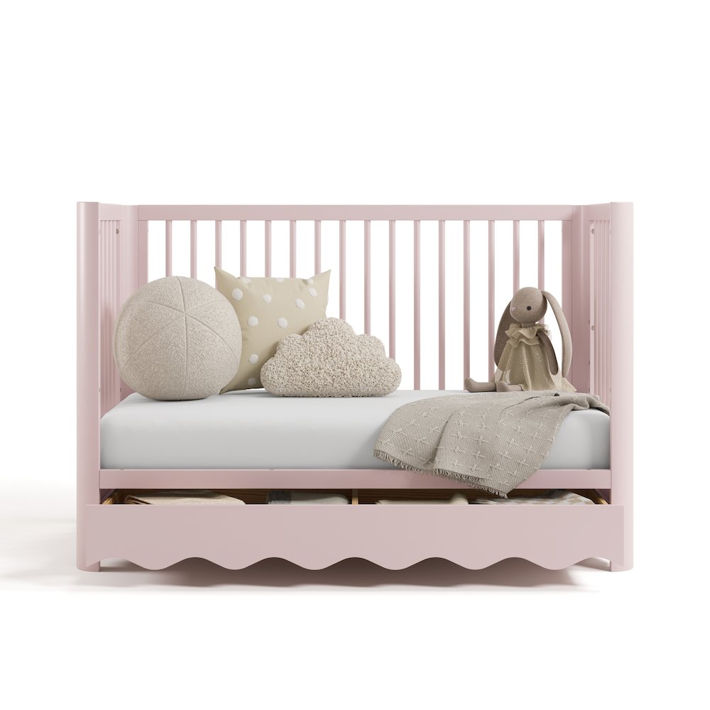 Casablanca Crib With Drawer-Blush