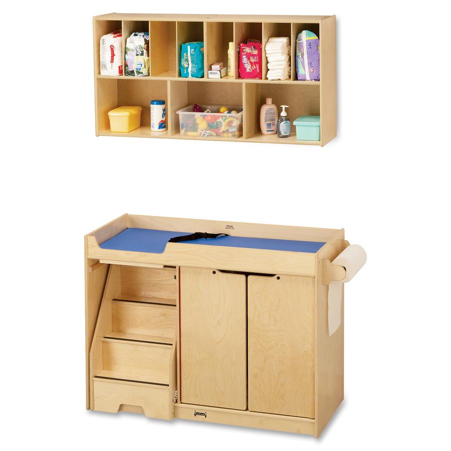 Jonti-Craft Diaper Organizer - 25" Height x 48" Width x 12" Depth - Durable - Baltic - Acrylic - 1 Each