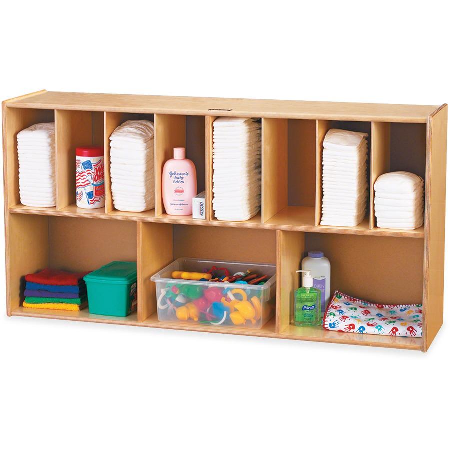 Jonti-Craft Diaper Organizer - 25" Height x 48" Width x 12" Depth - Durable - Baltic - Acrylic - 1 Each