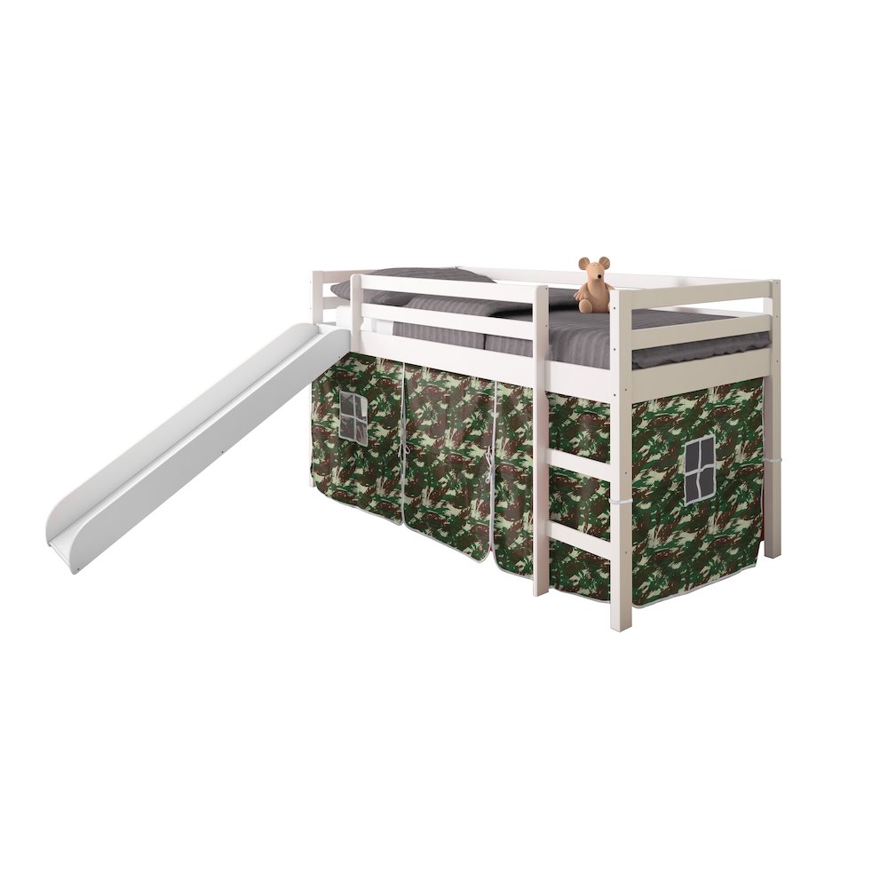 TENT BED WHITE W/CAMO TENT KIT