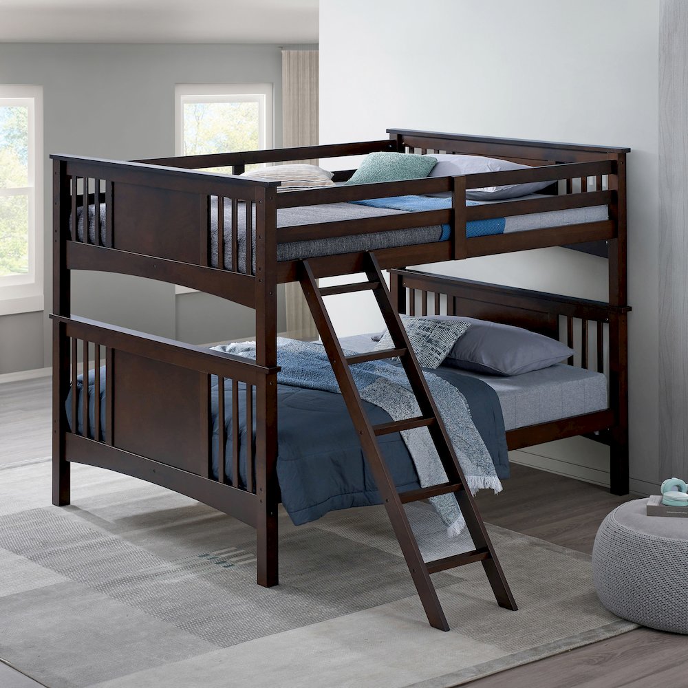 Brandster Solid Wood Full Over Full Bunk Bed