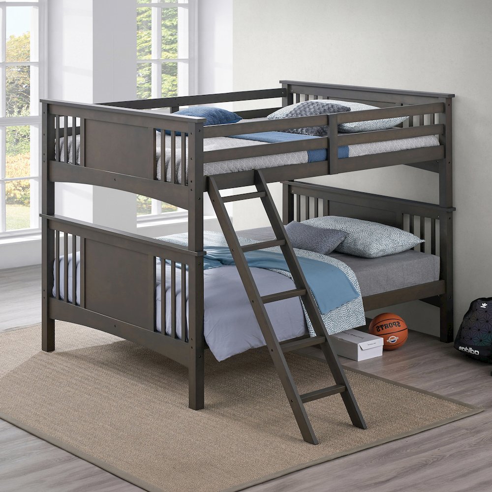 Brandster Solid Wood Full Over Full Bunk Bed
