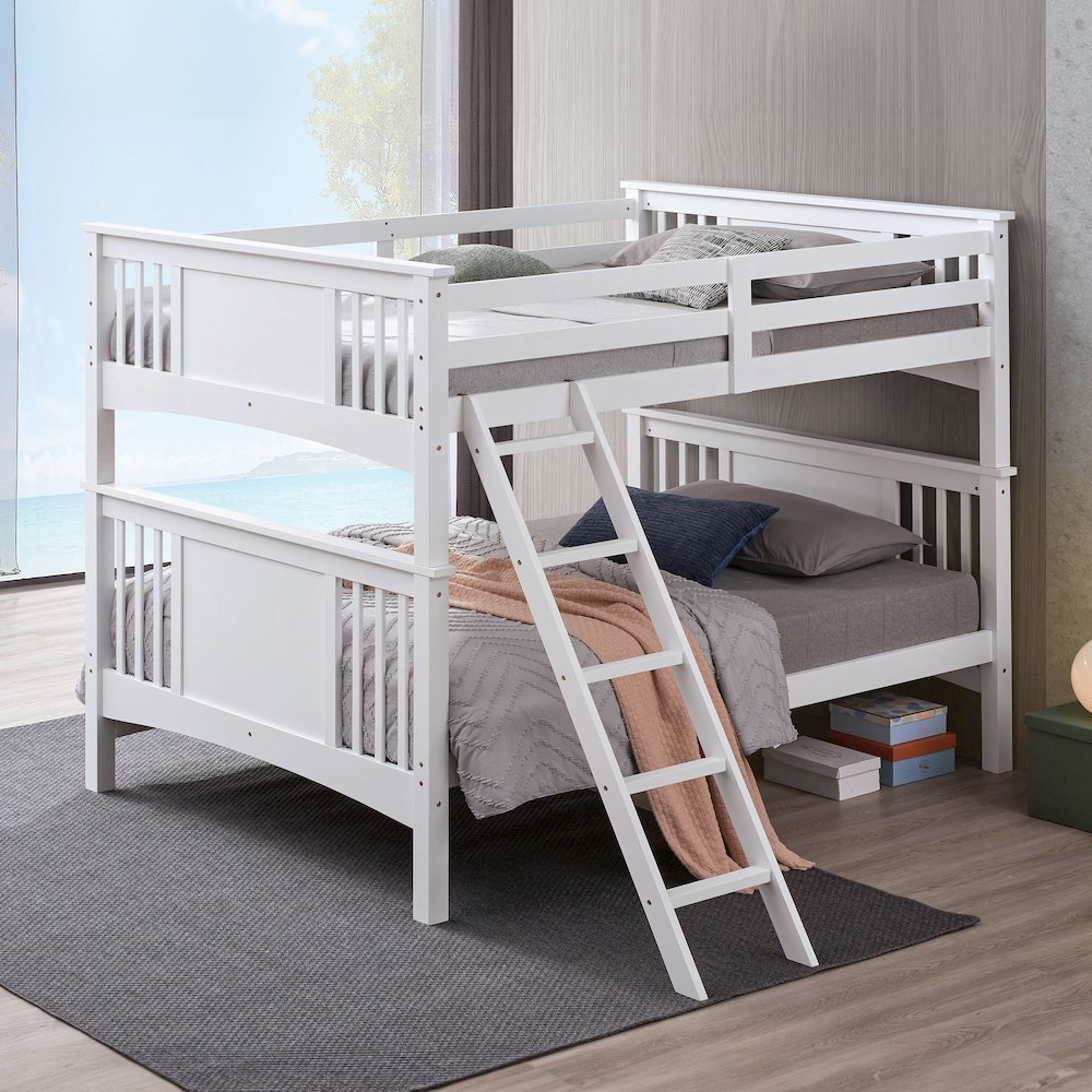 Brandster Solid Wood Full Over Full Bunk Bed