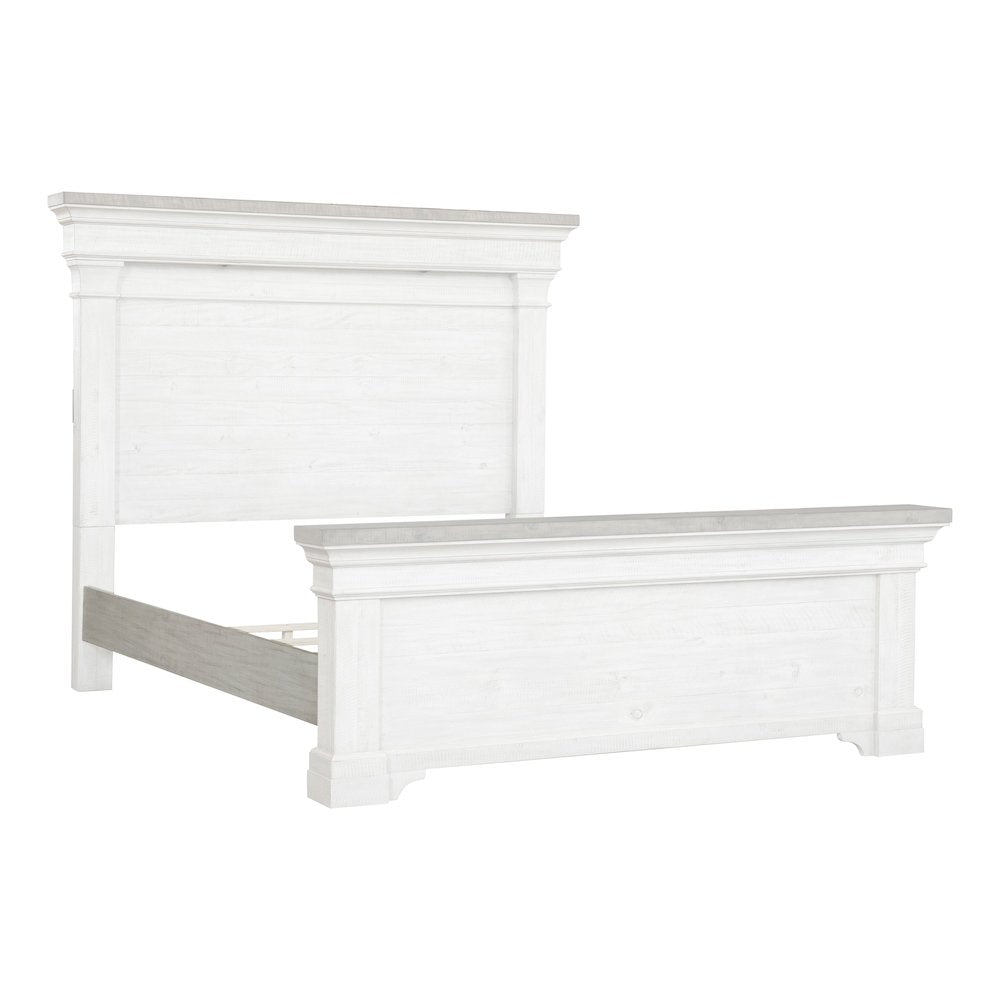 Samuel Lawrence Valley Ridge Distressed White Queen/King Set Of Side Rails