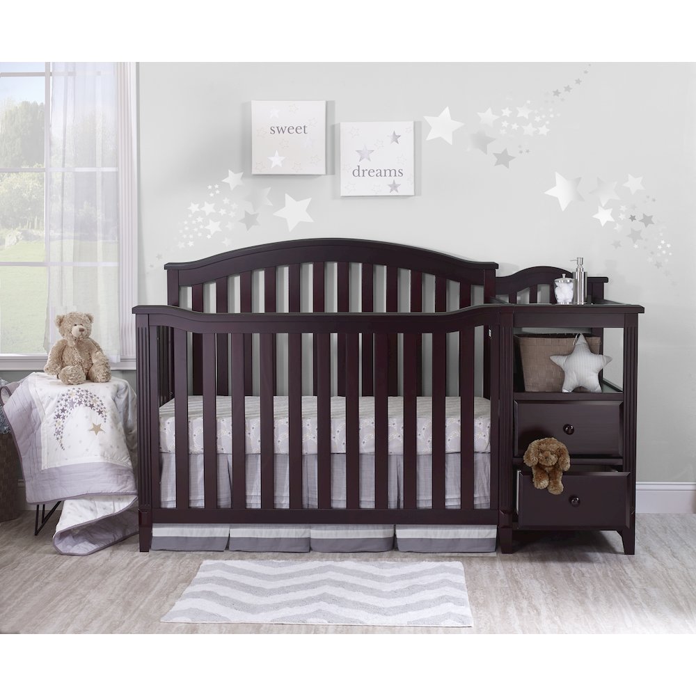 Sorelle Berkley Crib & Changer,Espresso Color