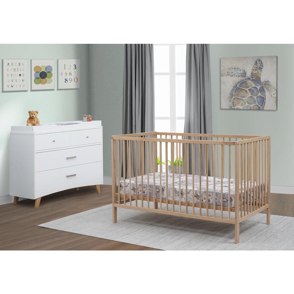Sorelle Happy Crib,Natural Wood Color