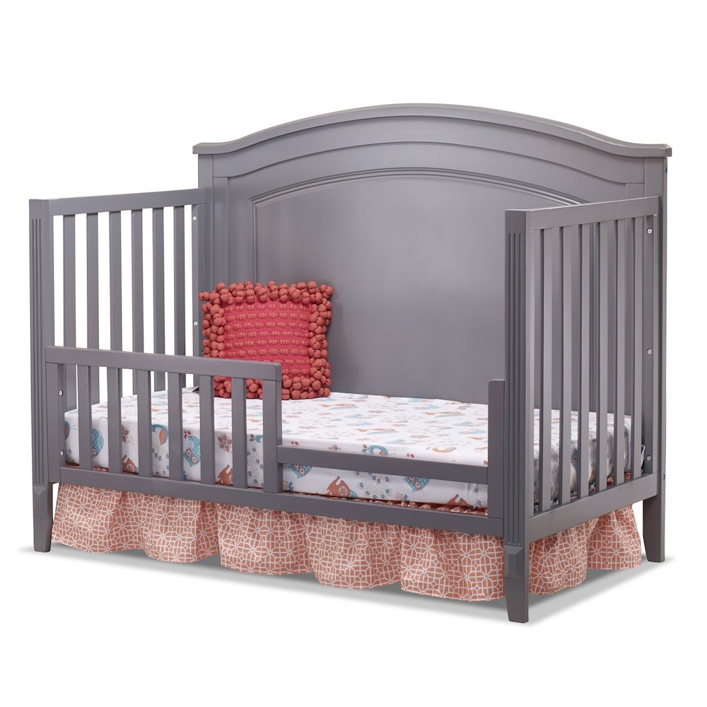 Sorelle Berkley Round Top Panel Crib,Gray Color