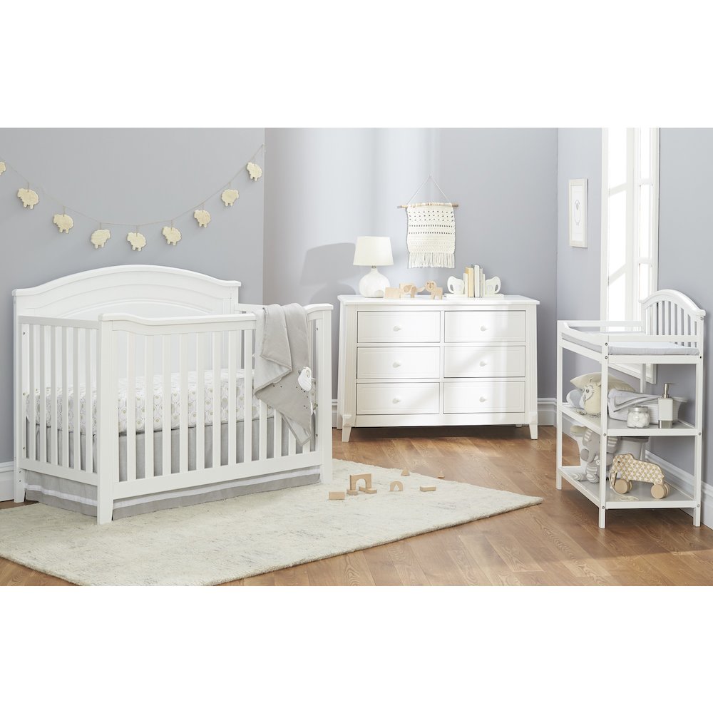 Sorelle Berkley Round Top Panel Crib,White Color