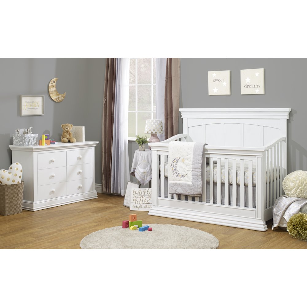 Sorelle Modesto 4-in-1 Crib,White Color