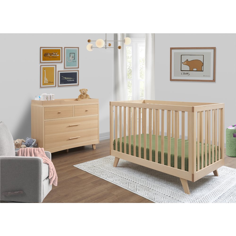 Sorelle Luce Crib,Natural Wood Color
