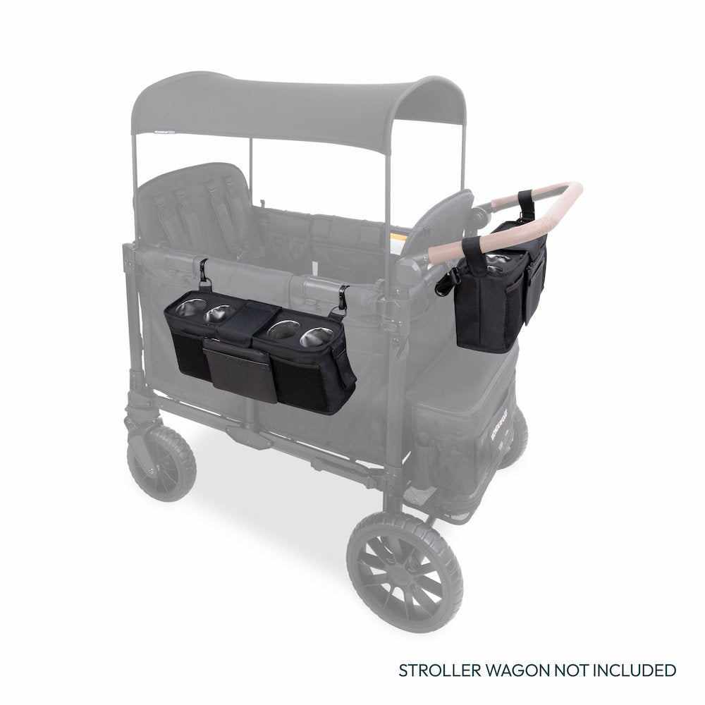 Parent Console with 4 Cupholders - Jet Black