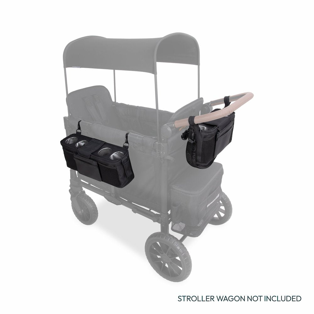 Parent Console with 2 Cupholders - Jet Black