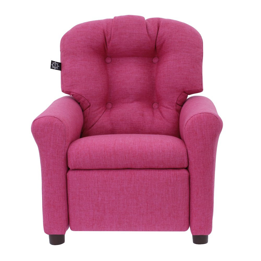 The Crew Furniture Traditional Kids Recliner Chair, Magenta