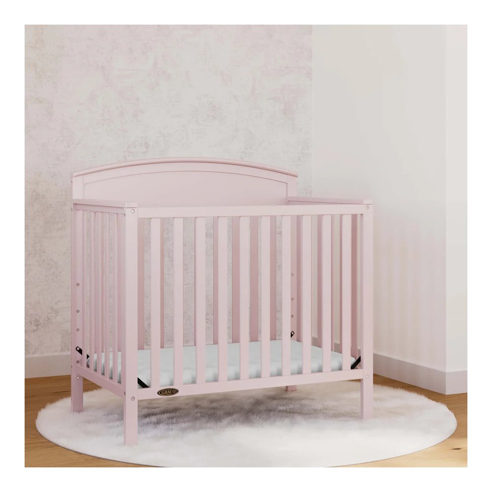 Graco Benton 4-In-1 Convertible Mini Crib - Blush