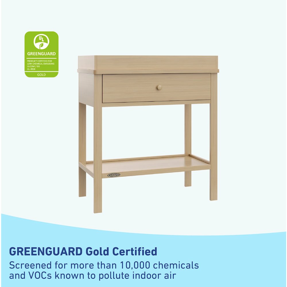 Graco Storage Changing Table - Driftwood