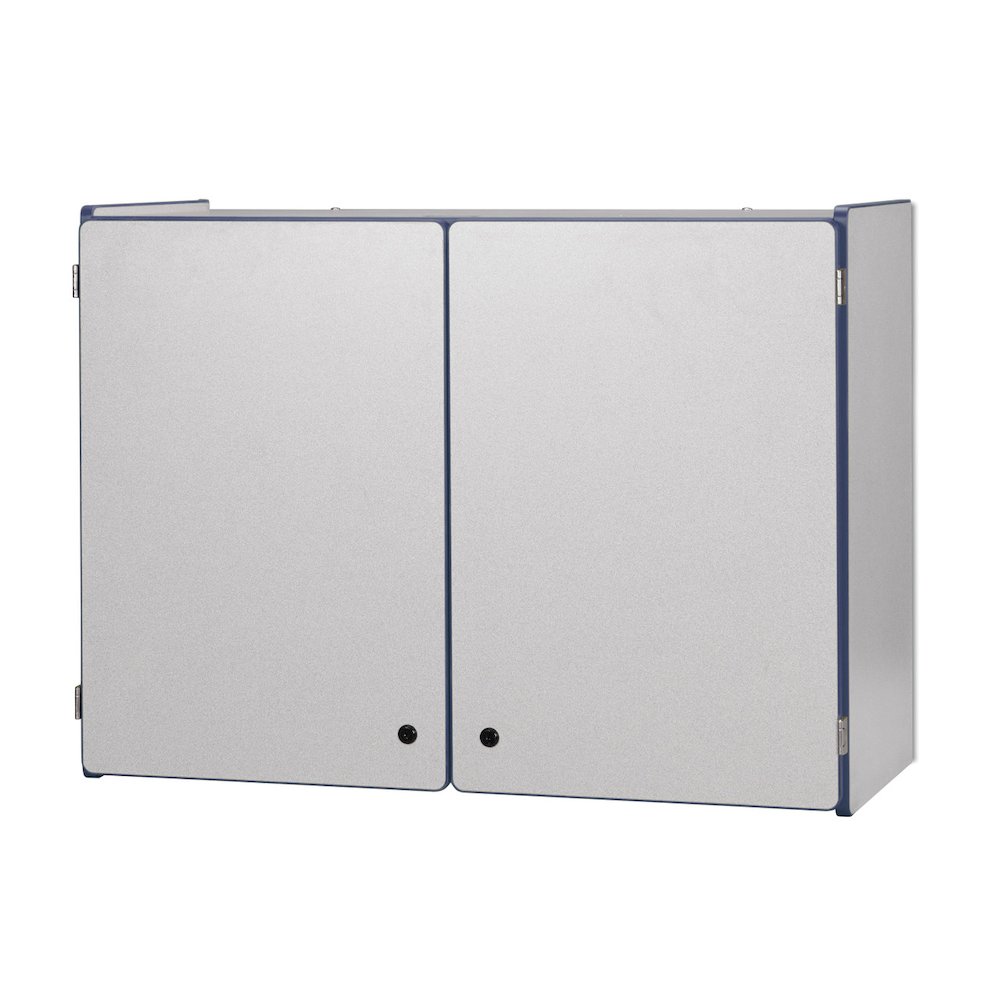 Lockable Wall Cabinet - Navy